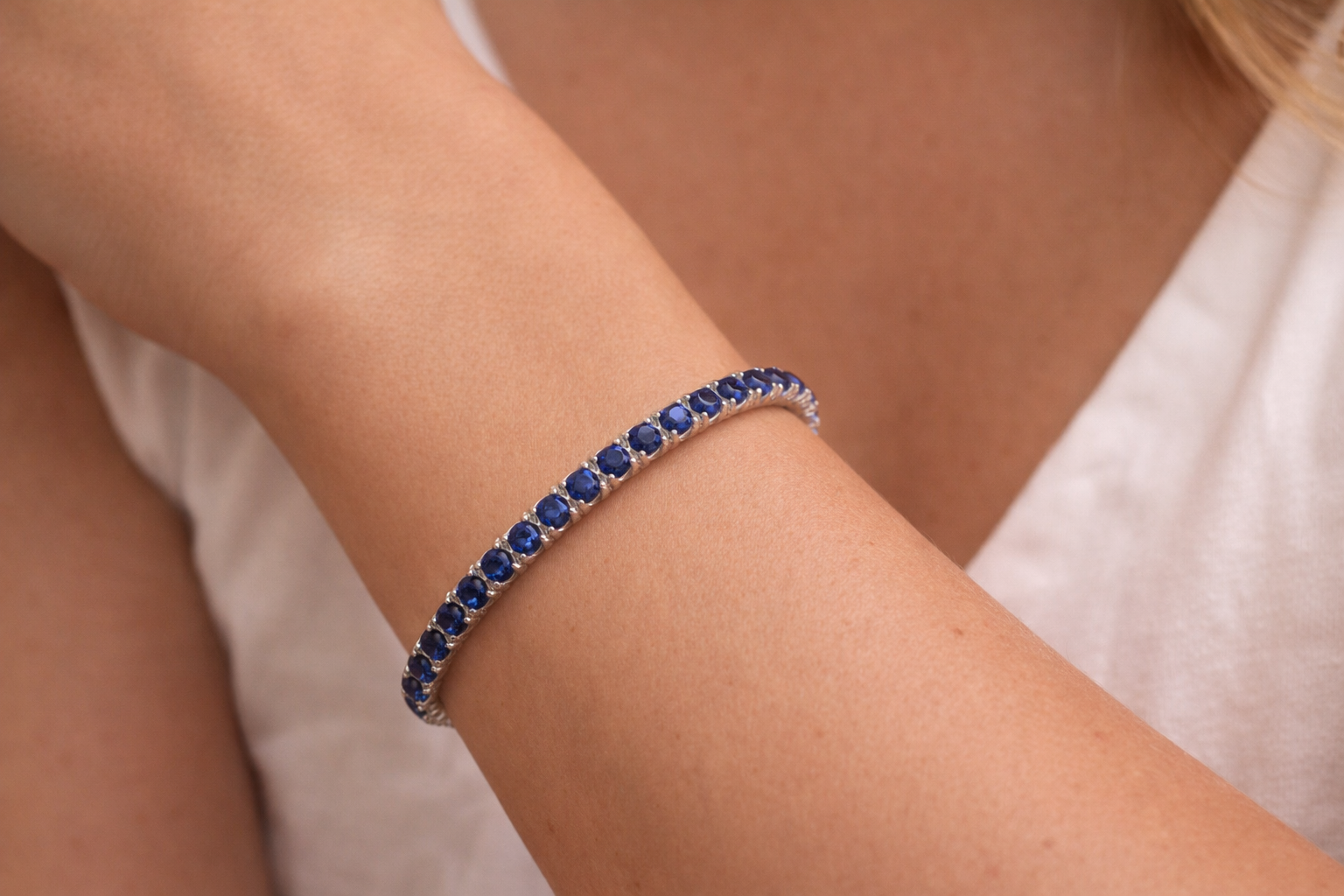 BRACCIALE TENNIS  AZUL SKY